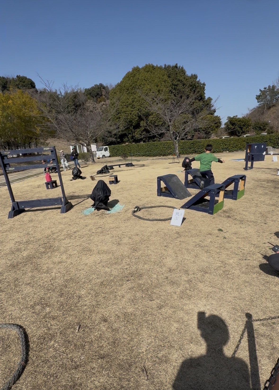 ミニSASUKE！意外とテンポよくクリアするのに親はびっくり！！でした。<br>