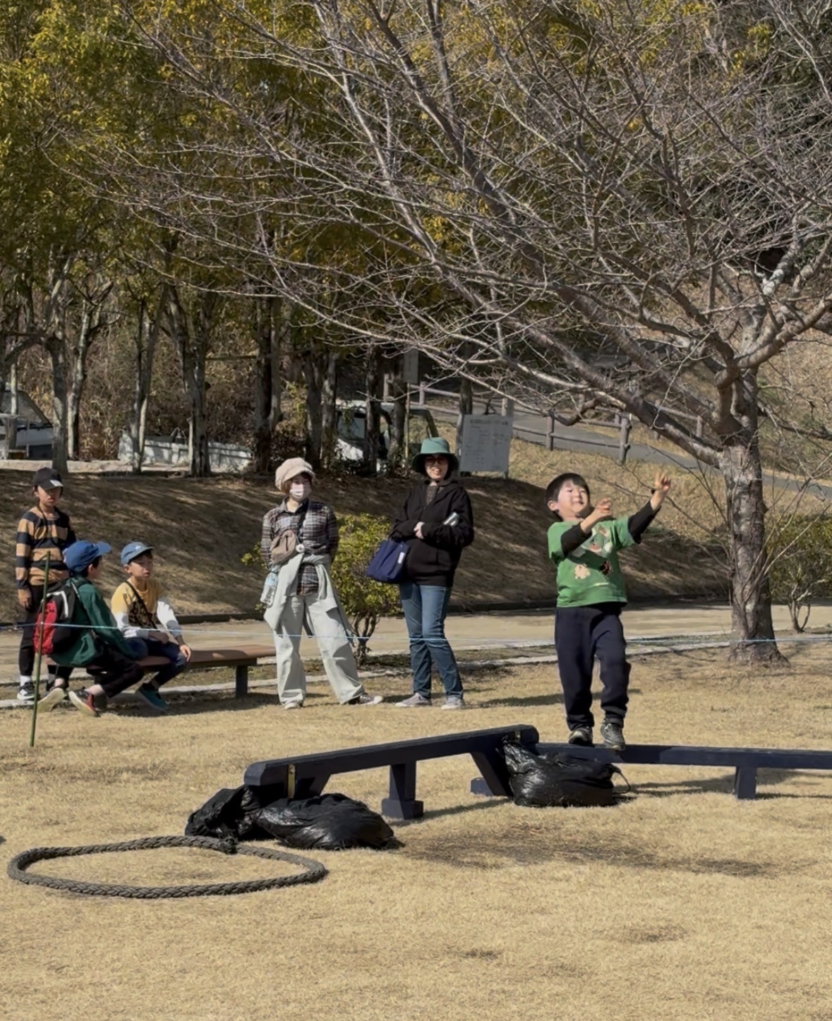 時には、危ない場面もありましたが周りの方も応援してくれて本人も楽しんでいました。<br>