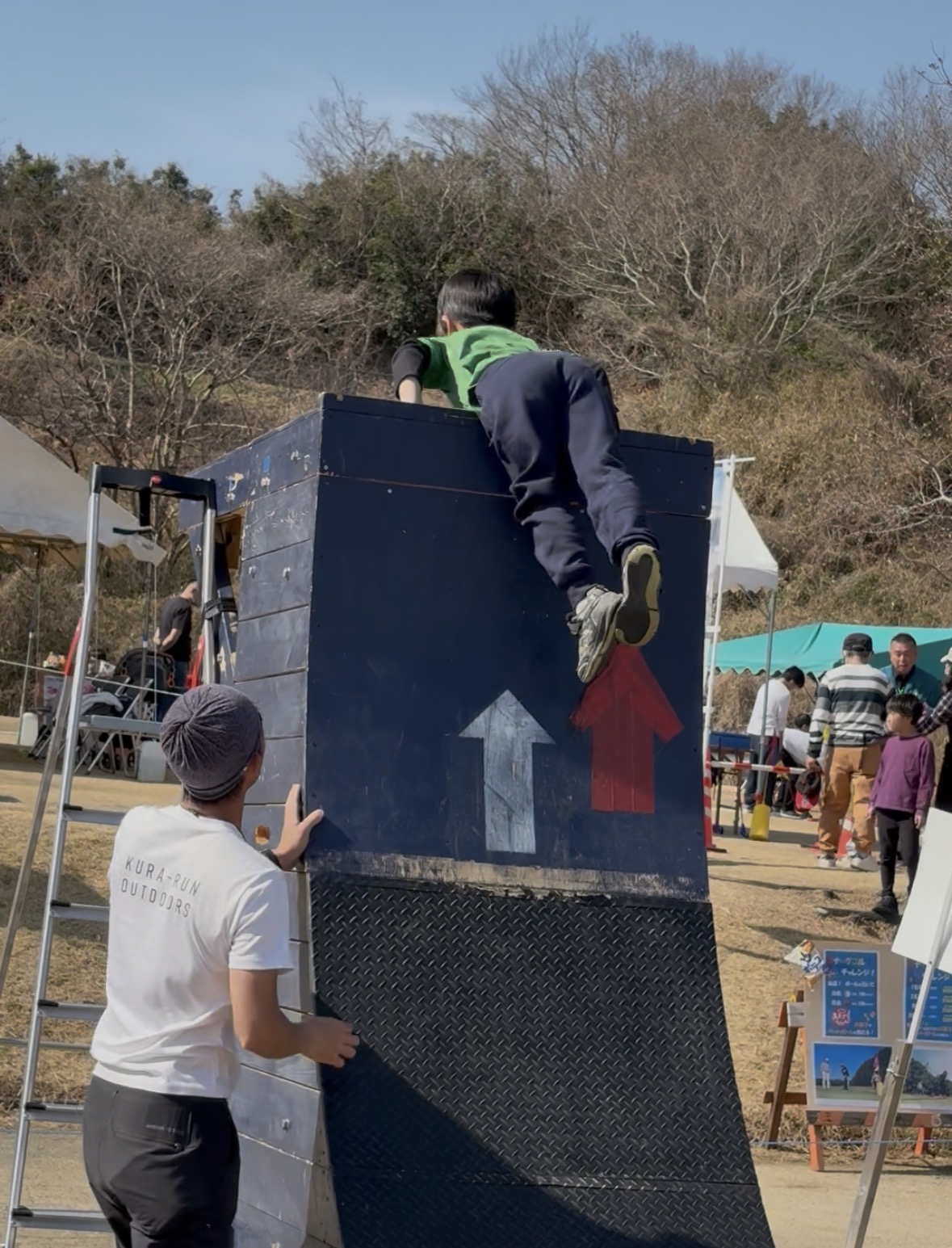 なんとか最後もクリアして無事ゴール！1分40秒！本人も喜んでいましたね。筋肉が付いたと！<br><br>あっという間にイベントも終わり！帰り道も３人は爆睡( ´∀｀)<br>